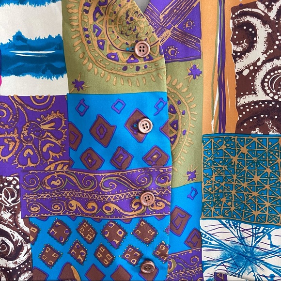 VTG Diane Gilman | 100% Silk Beaded Fringe Blazer - Picture 5 of 12